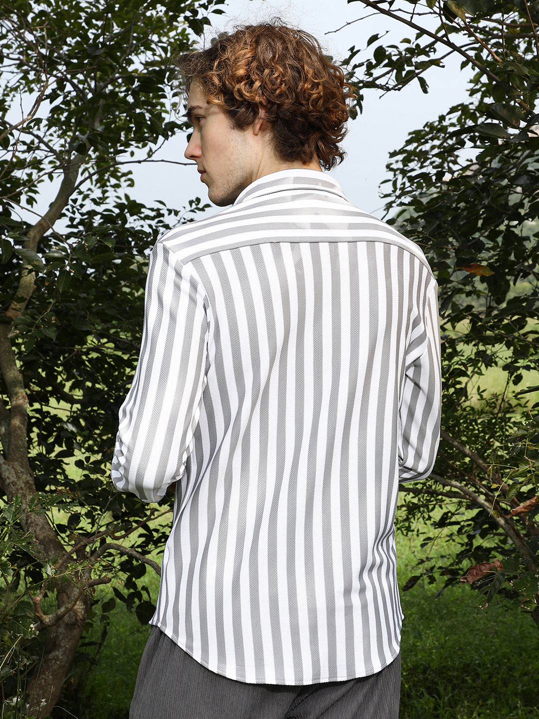 Nautical-Stripe Utility Shirt