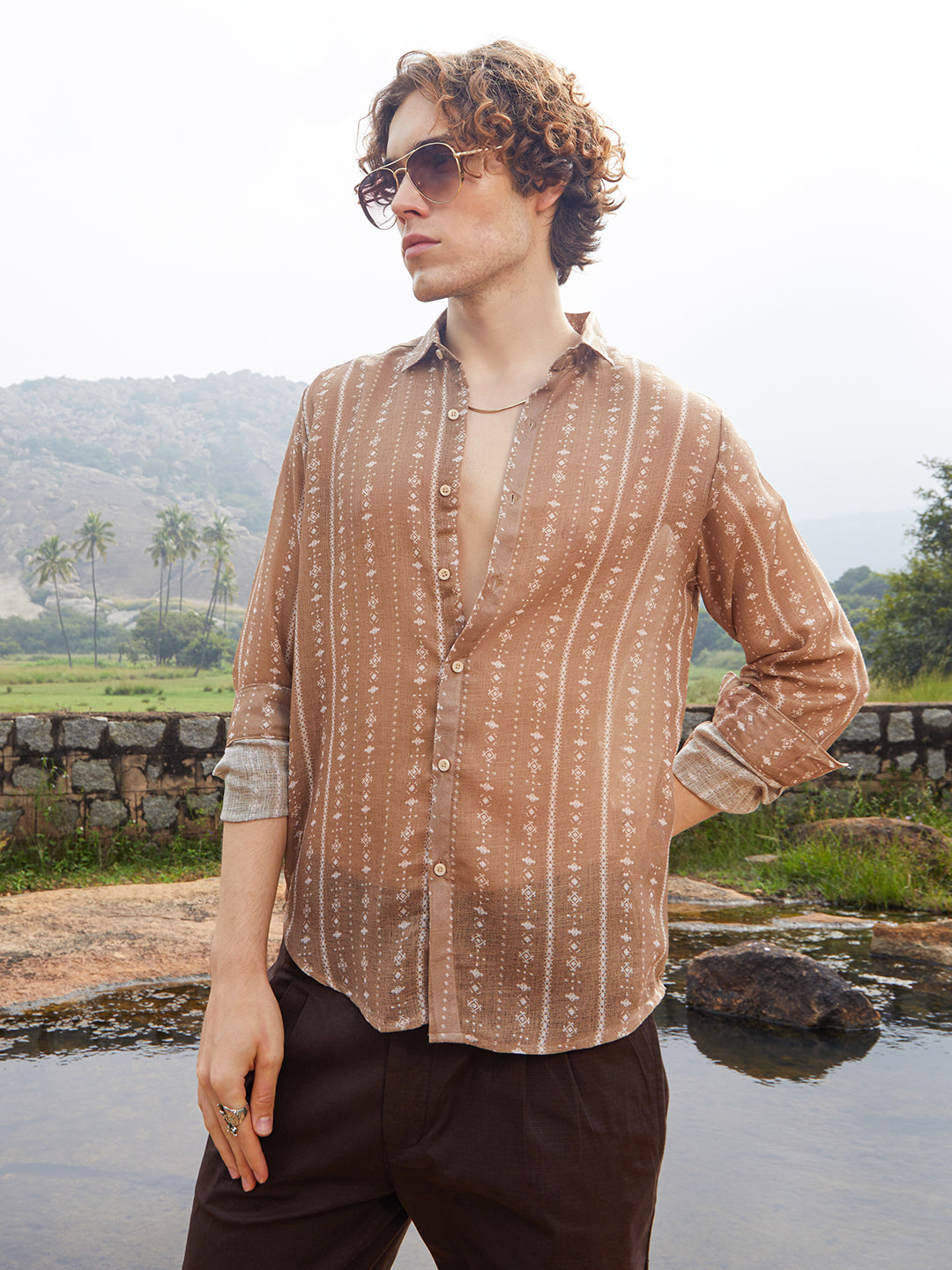 Ethnic Imprint Shirt