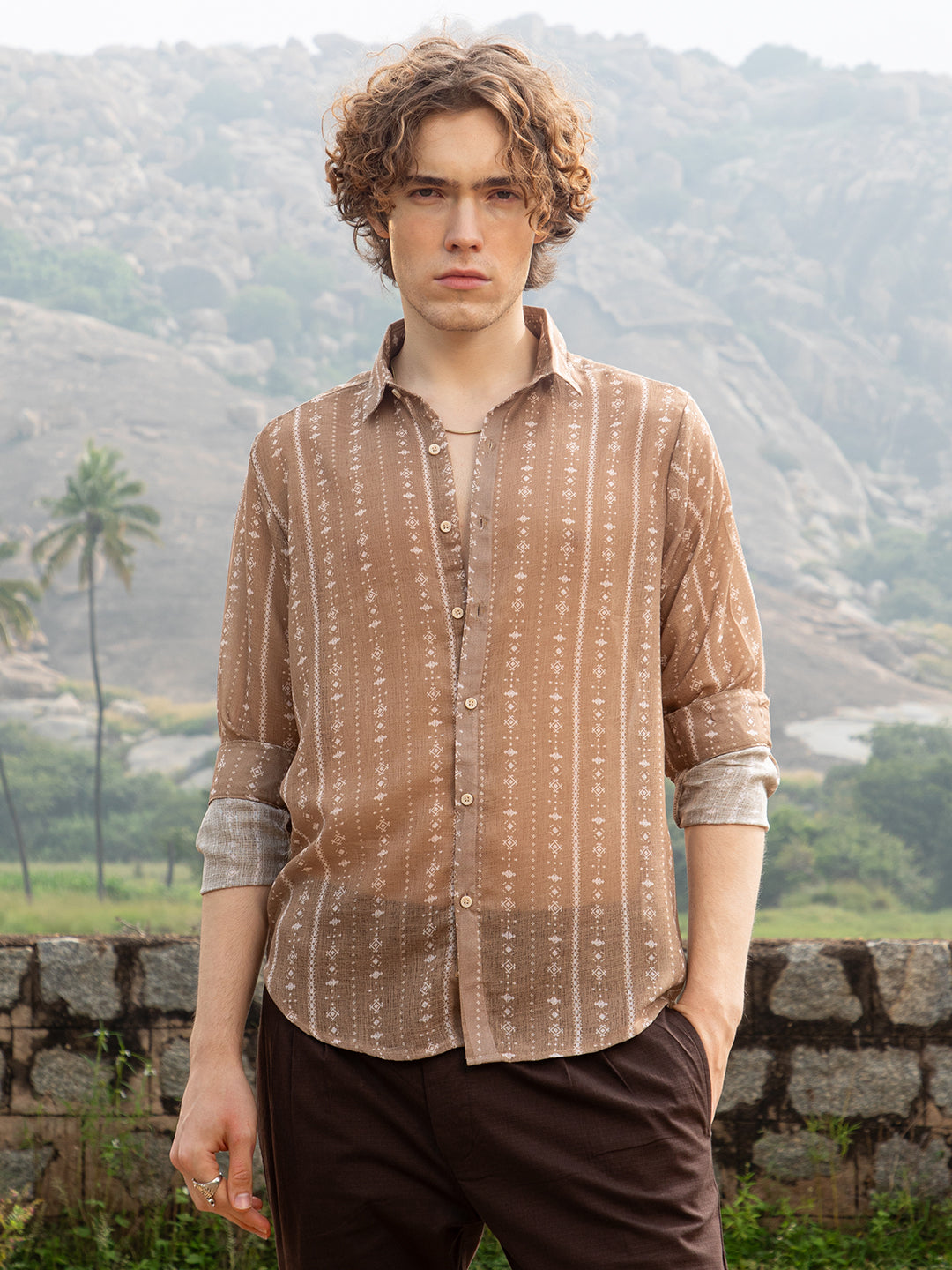 Ethnic Imprint Shirt