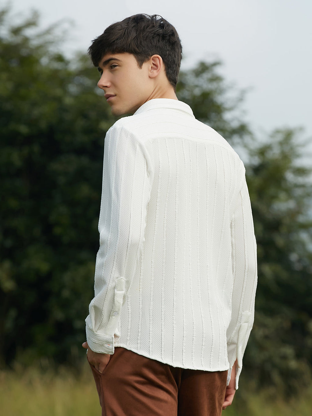 Braille-Stripe Shirt