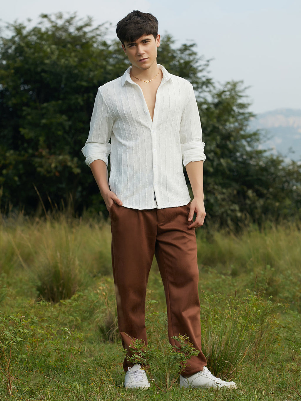 Braille-Stripe Shirt