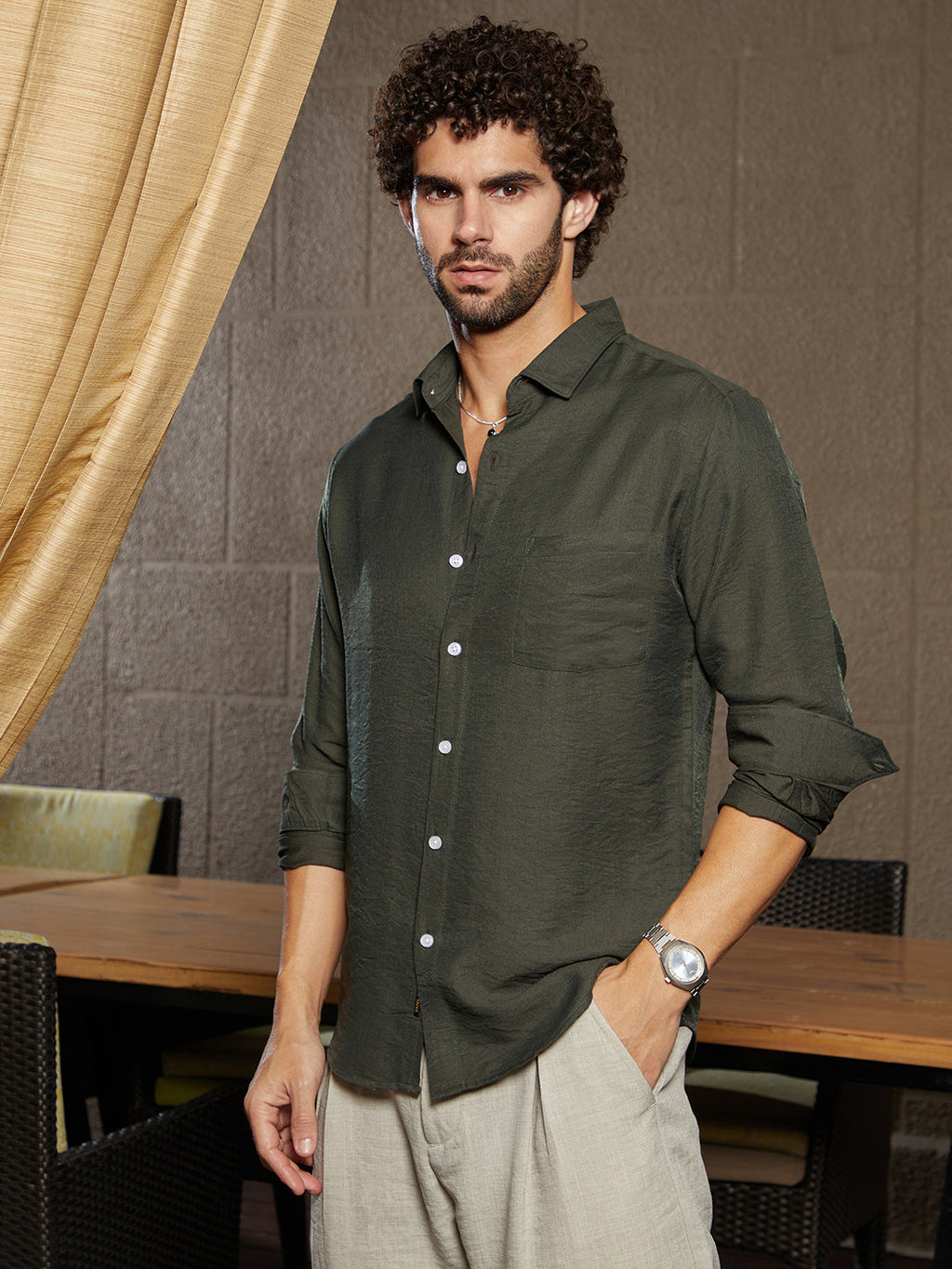 Breezy Wrinked Relaxed Shirt