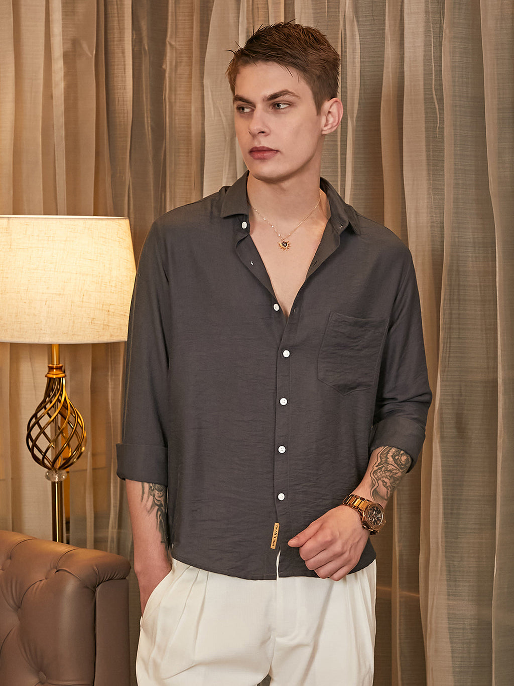 Breezy Wrinked Relaxed Shirt
