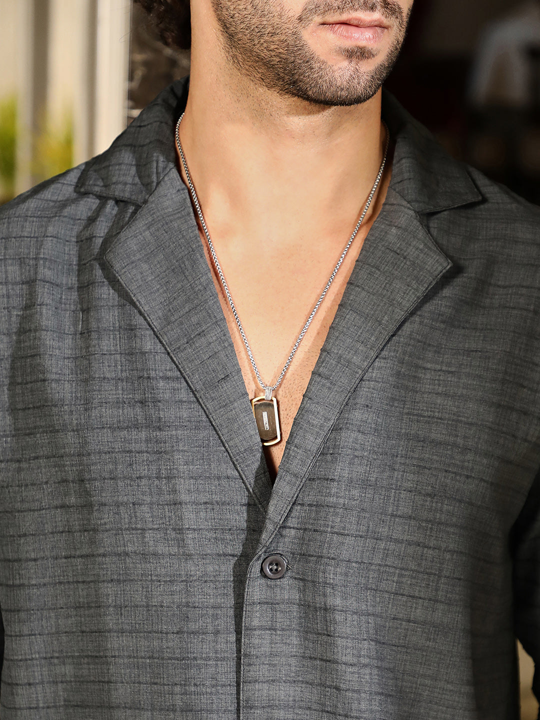 Heathered Cuban Relaxed Shirt