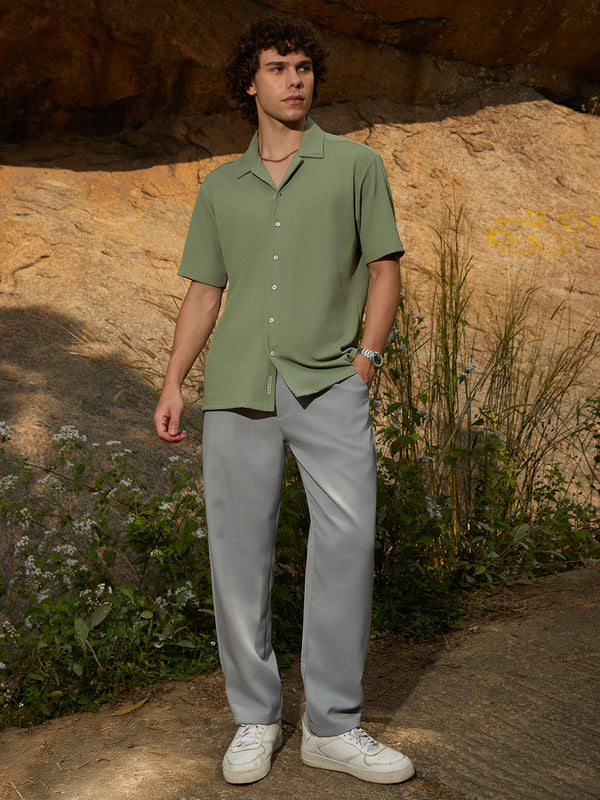 Rope-Ribbed Shirt
