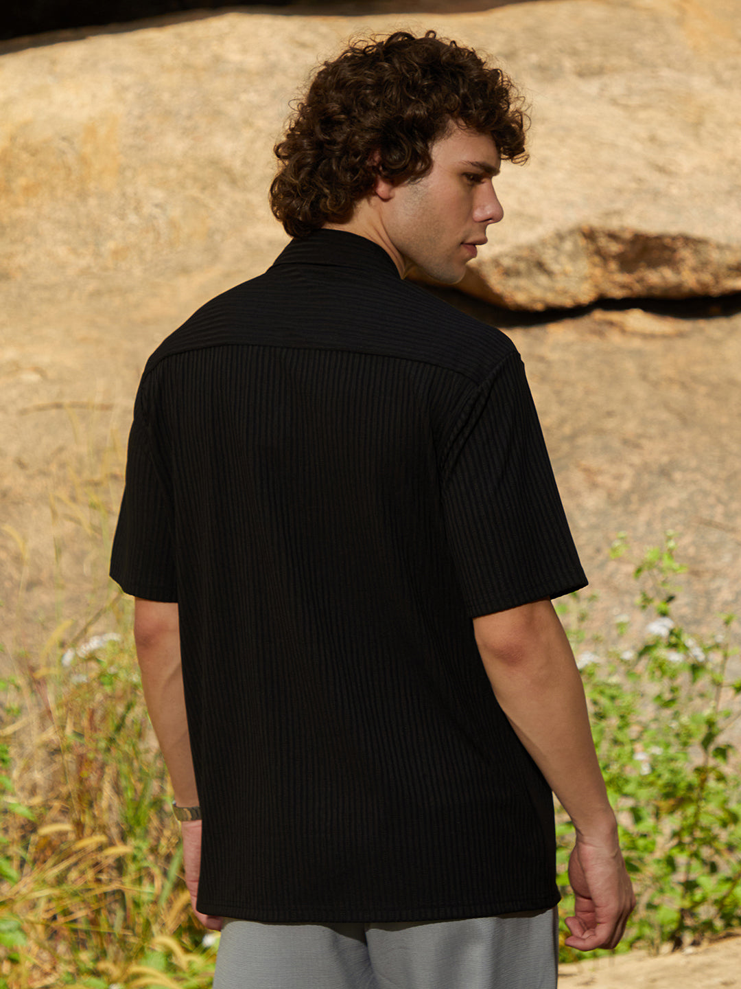 Ridge-Ribbed Shirt