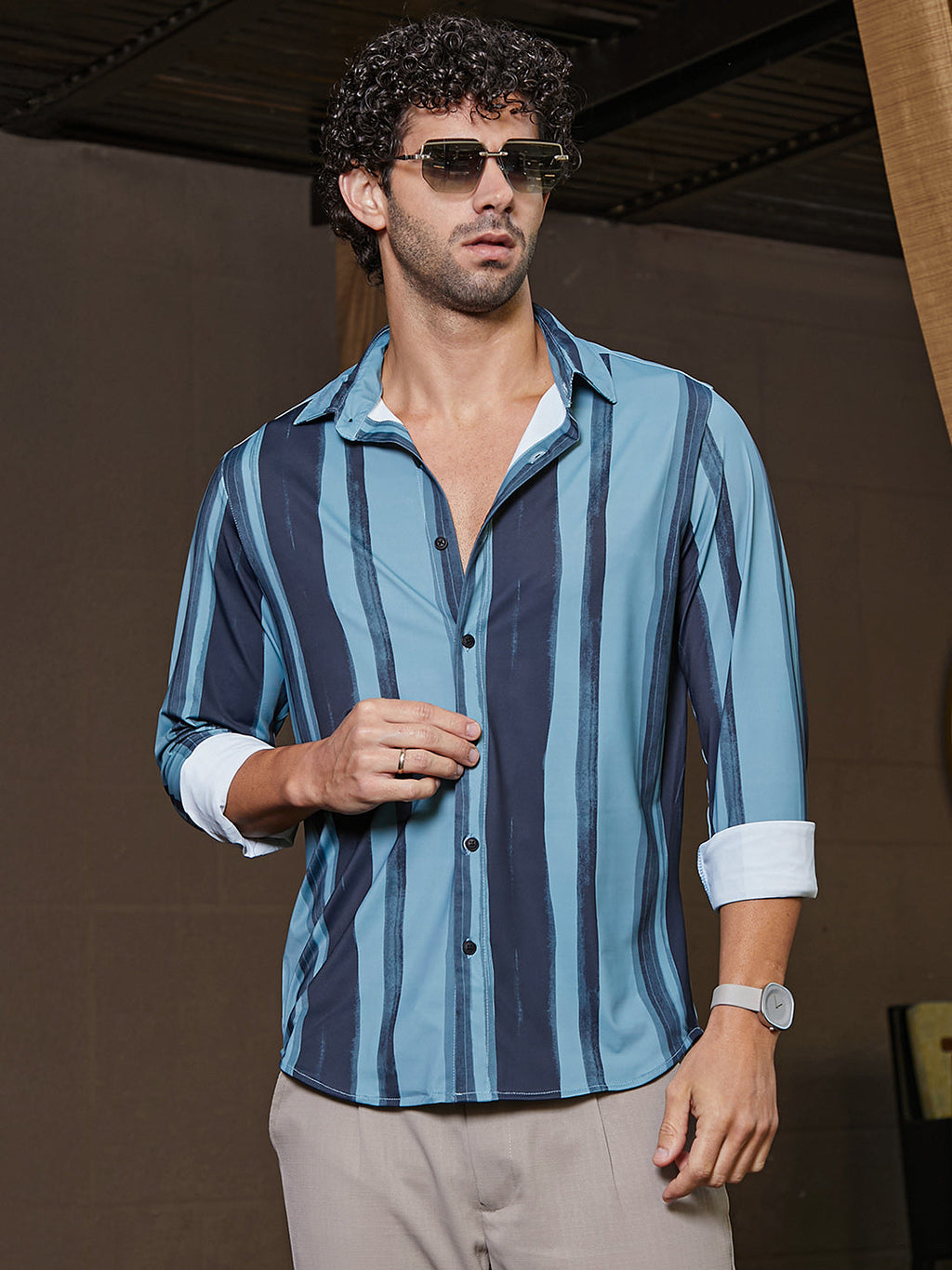 Brushstroke Pattern Shirt