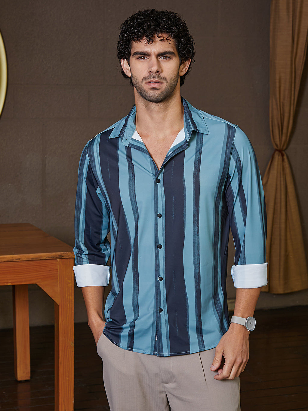 Brushstroke Pattern Shirt