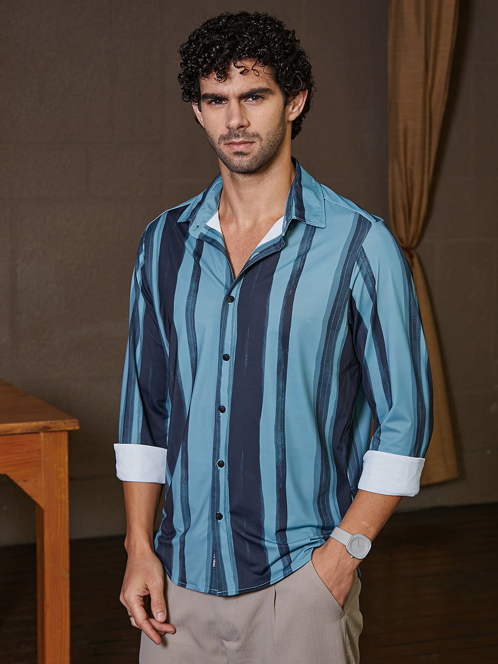 Brushstroke Pattern Shirt