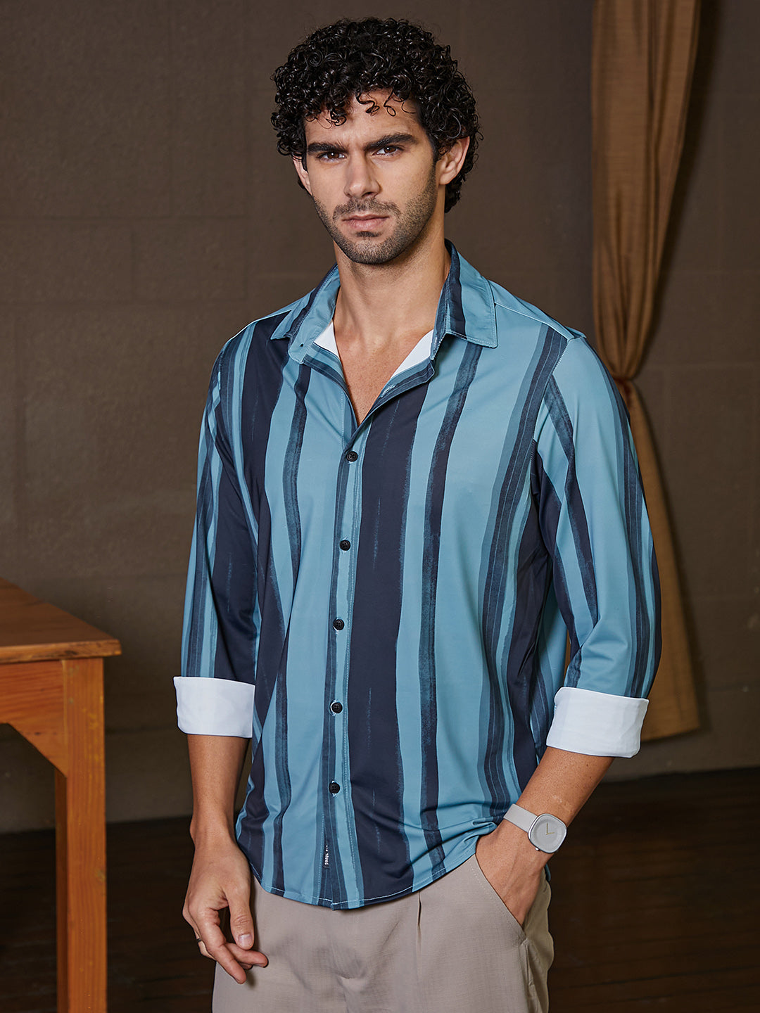 Brushstroke Pattern Shirt