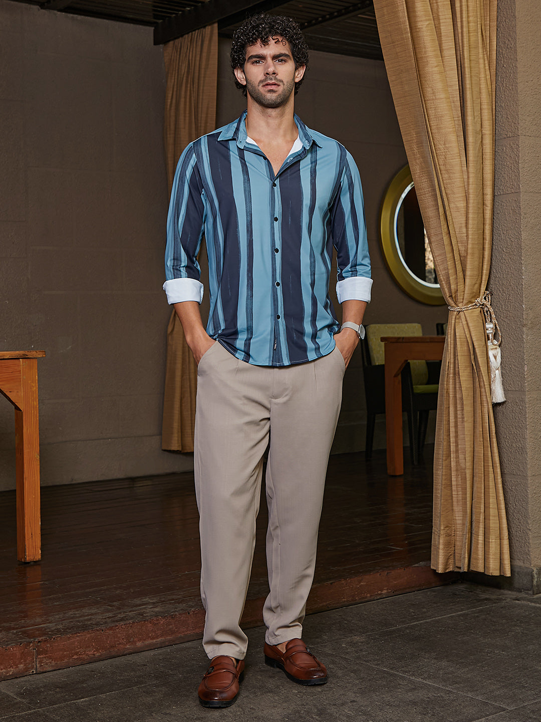 Brushstroke Pattern Shirt