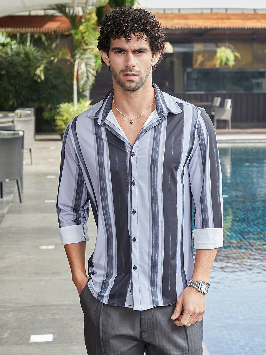 Brushstroke Pattern Shirt