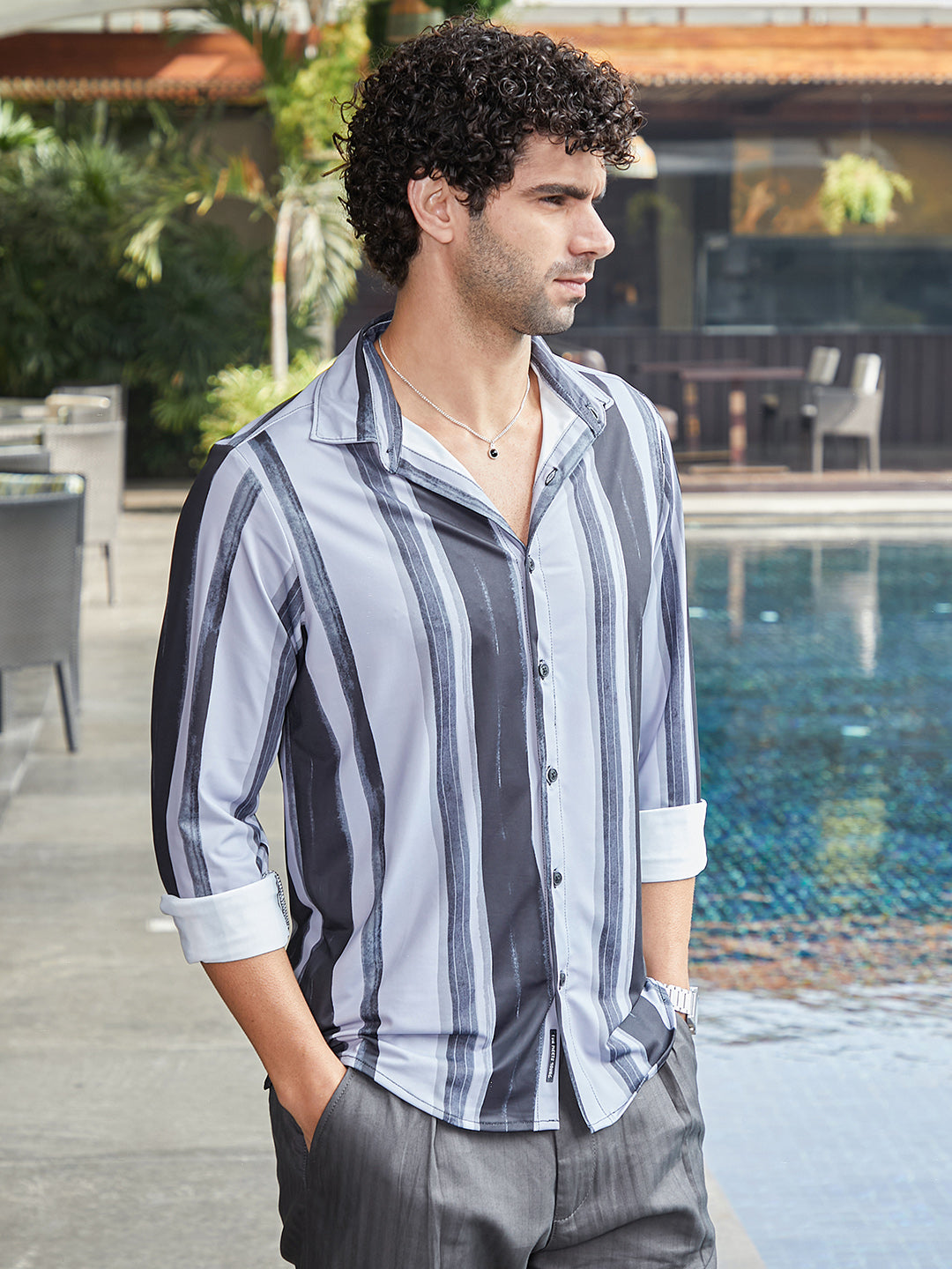 Brushstroke Pattern Shirt