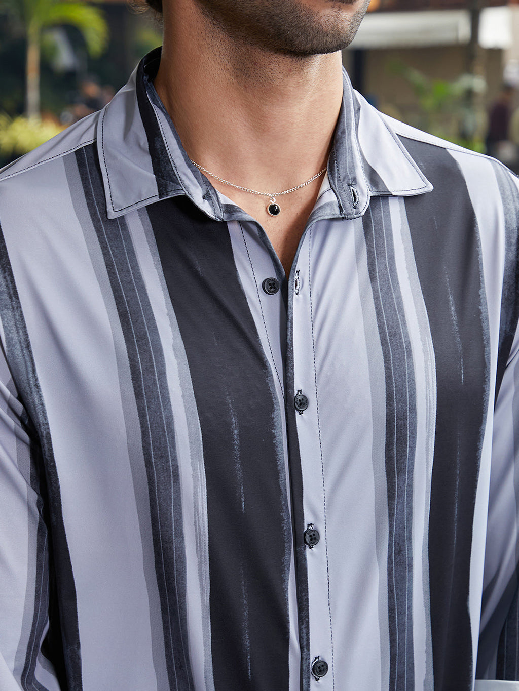 Brushstroke Pattern Shirt