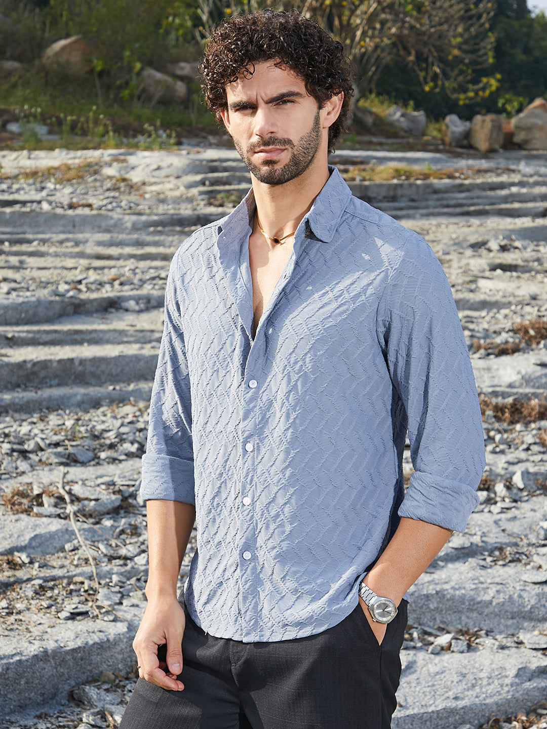 Herringbone-Tactile Shirt