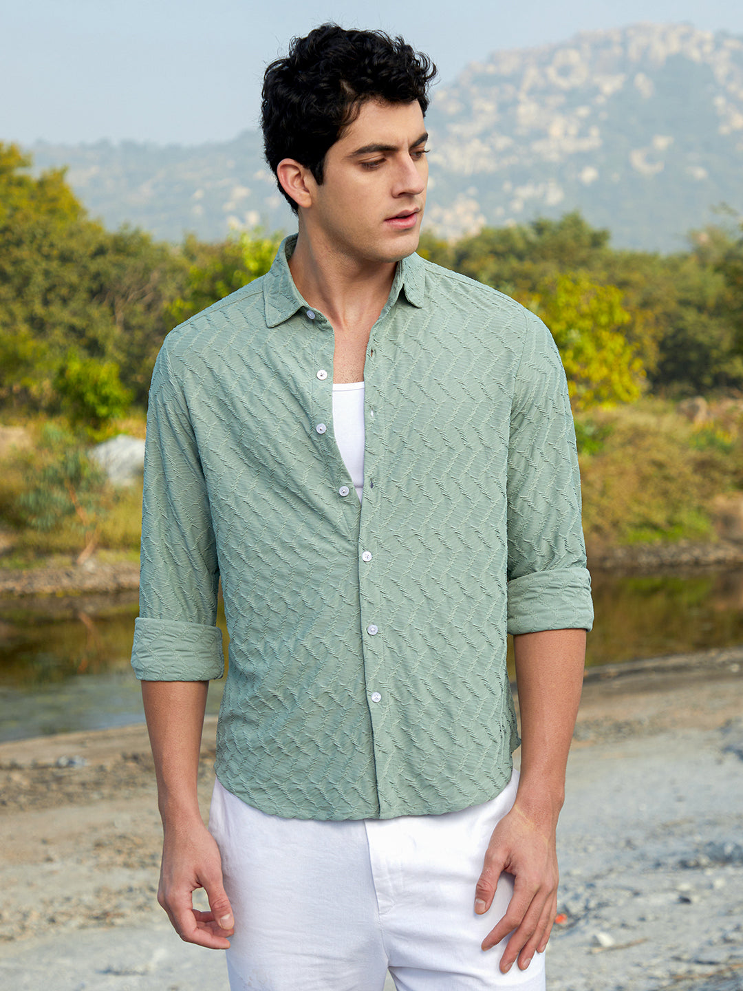 Herringbone-Tactile Shirt