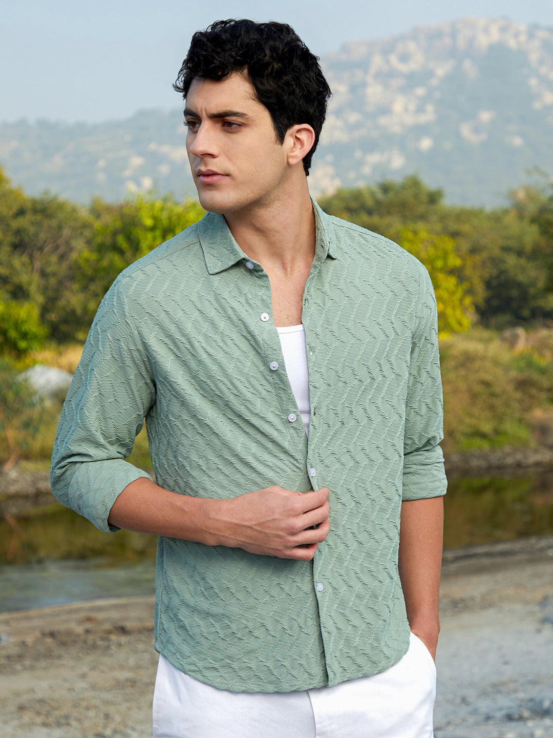 Herringbone-Tactile Shirt