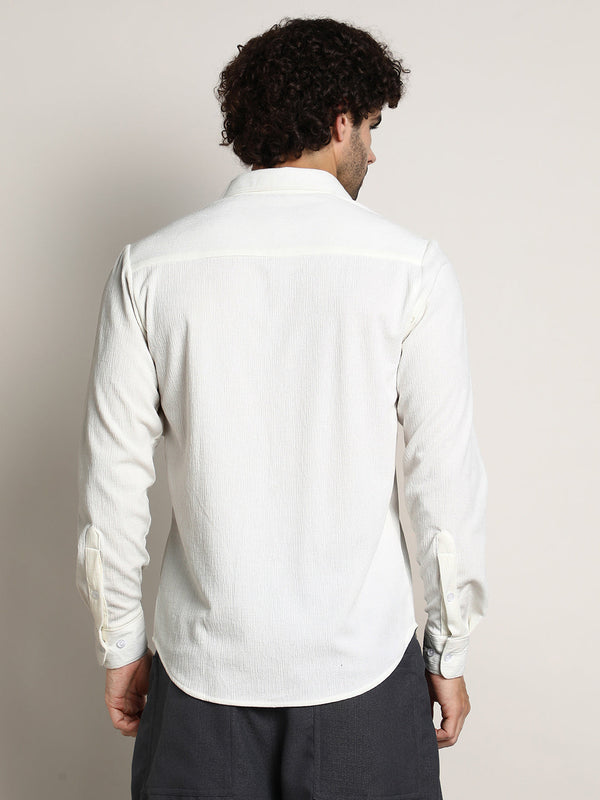 Solid Jaquard Shirt