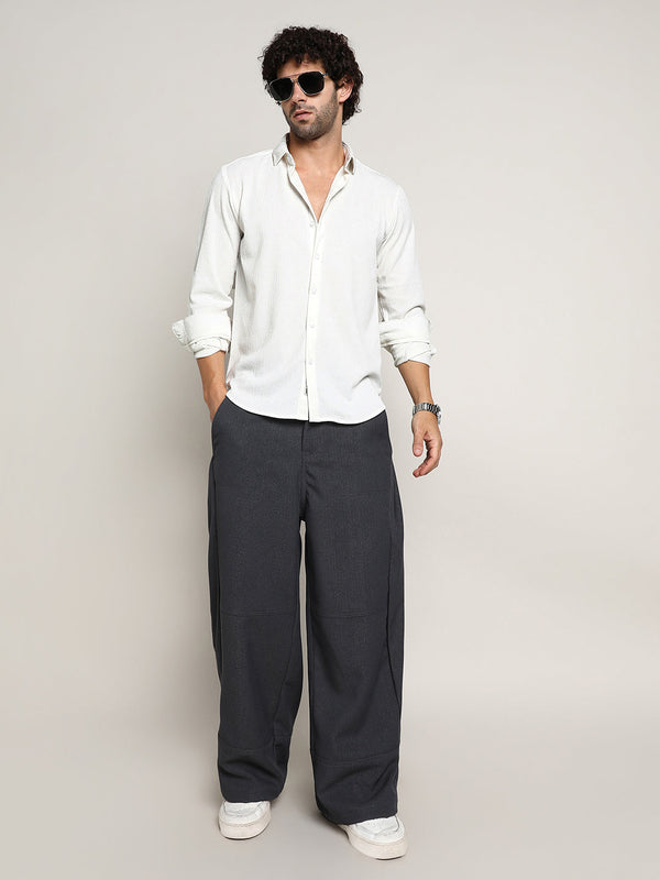 Solid Jaquard Shirt