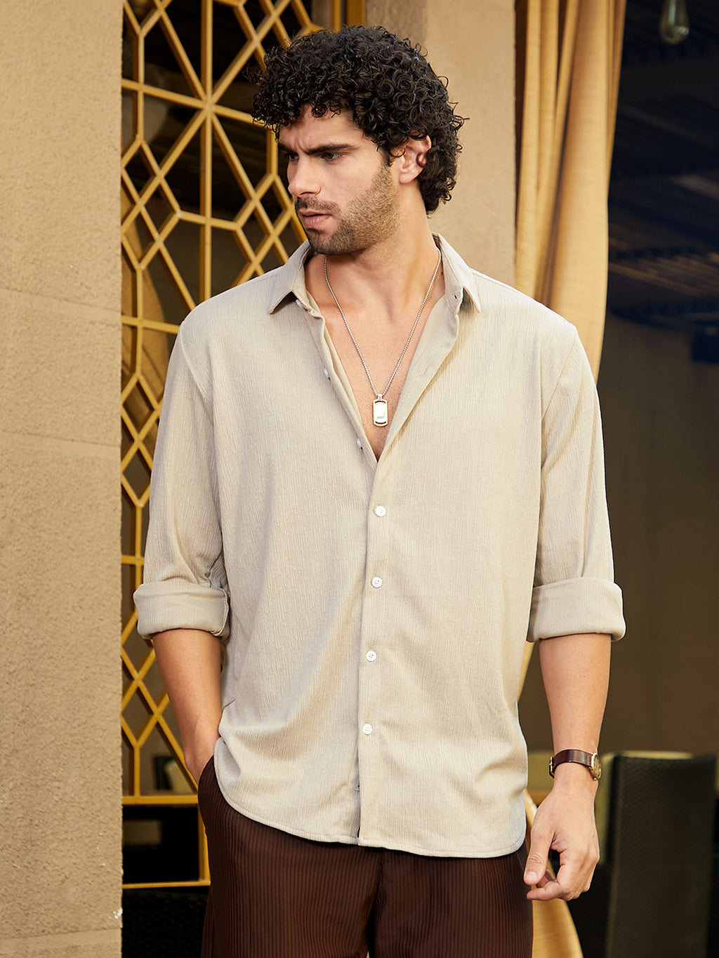 Burlap-Tactile Shirt