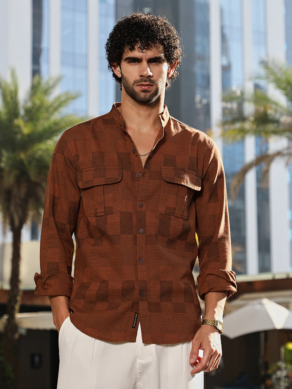Mandarin Utility Shirt