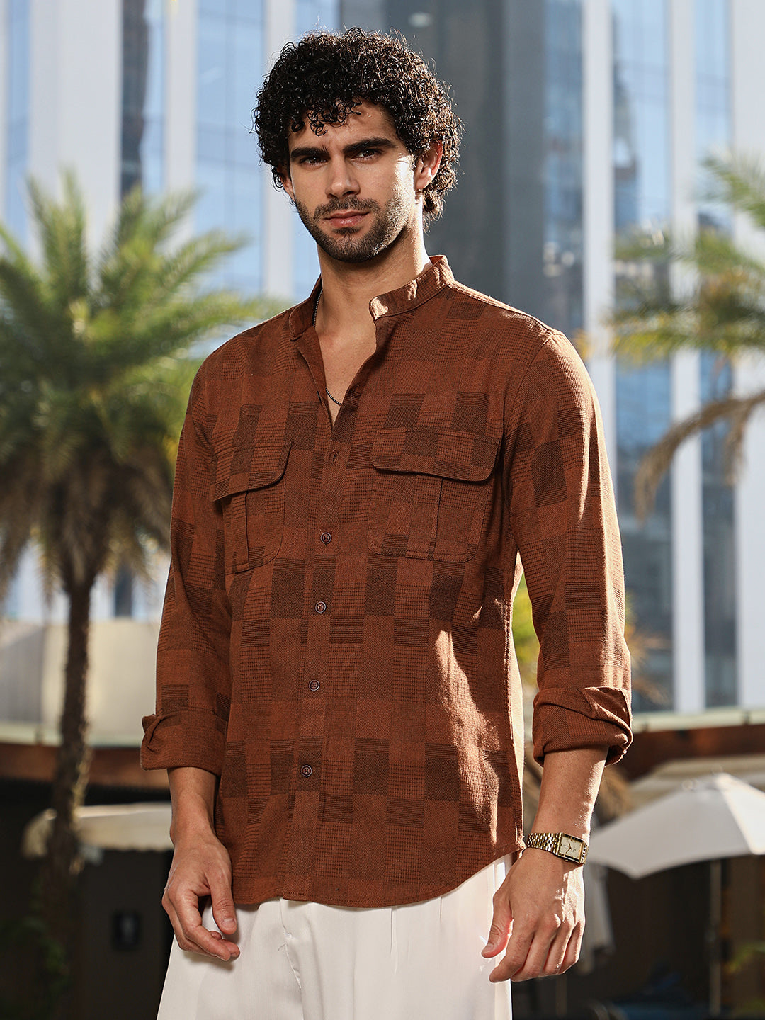 Mandarin Utility Shirt
