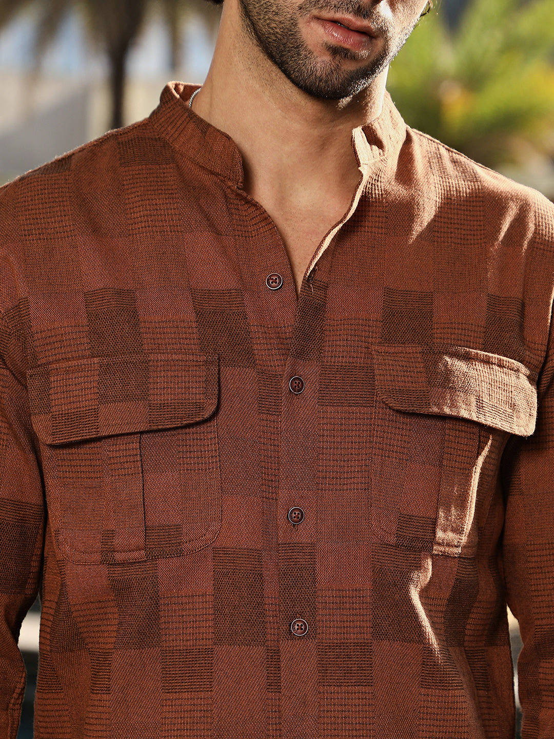 Mandarin Utility Shirt