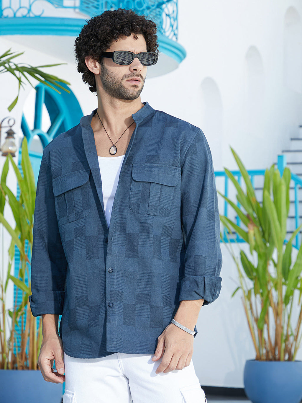 Mandarin Utility Shirt