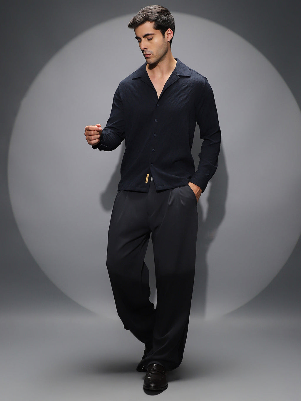 Textured-Cuban Shirt