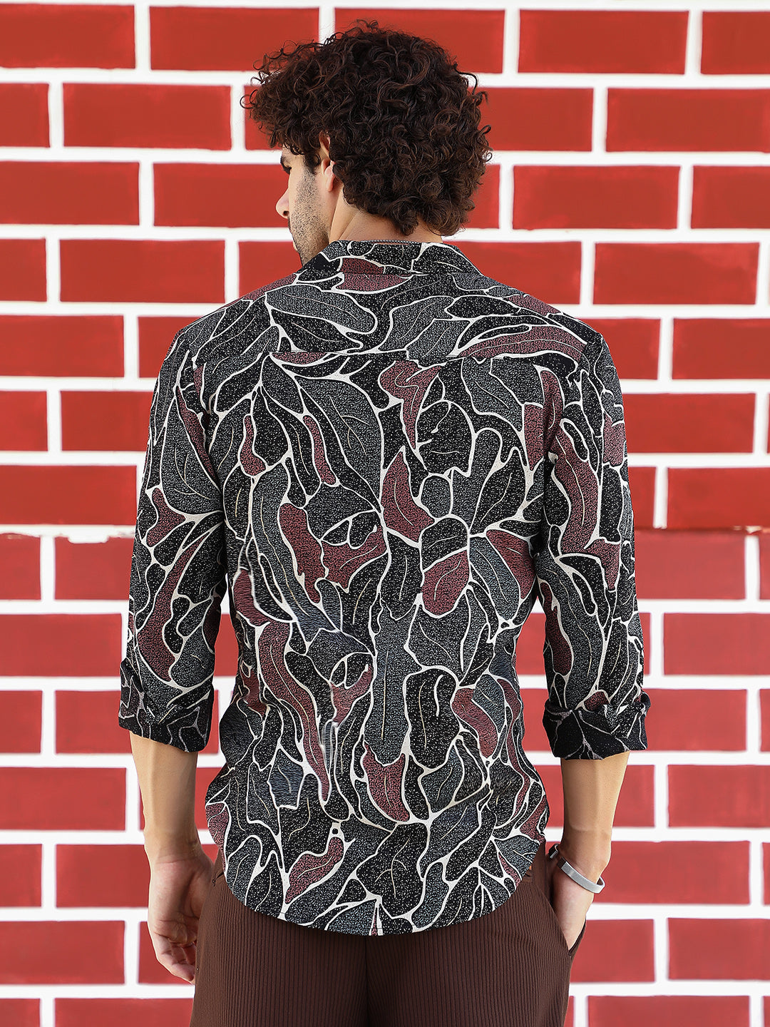 Speckled-Foliage Regular Shirt