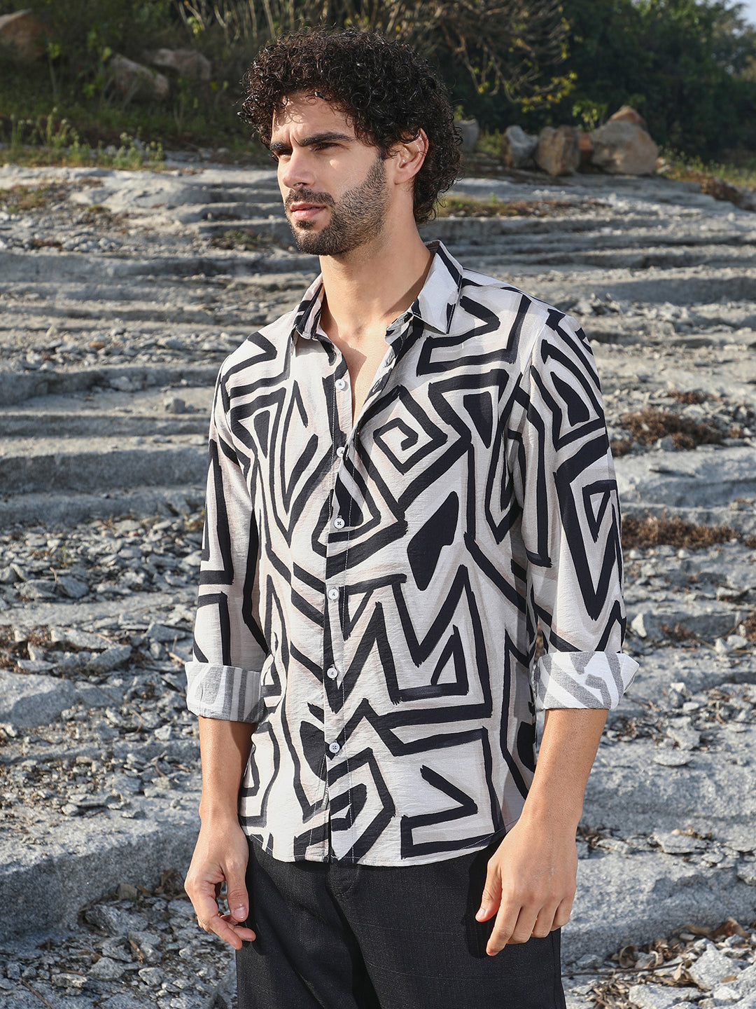 Abstract Breezy Shirt