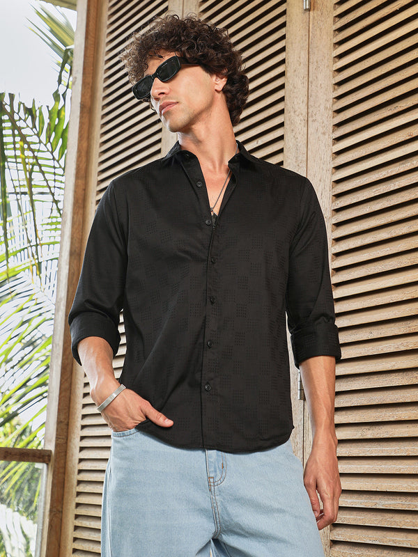 Dotted-Cuboid Shirt