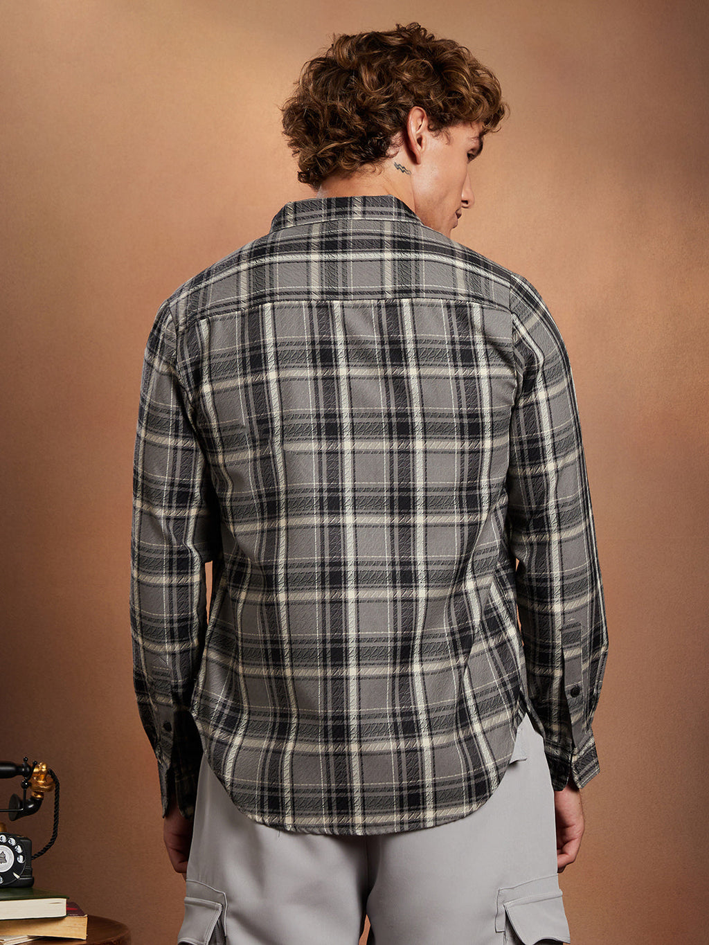 Shadow-Check Regular Shirt