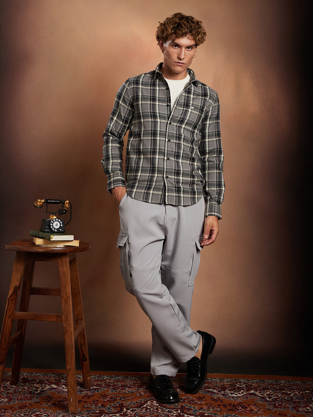 Shadow-Check Regular Shirt