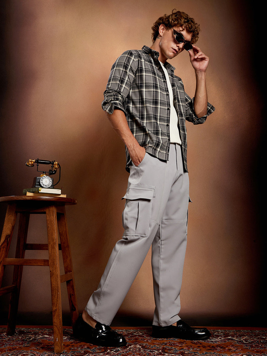 Shadow-Check Regular Shirt