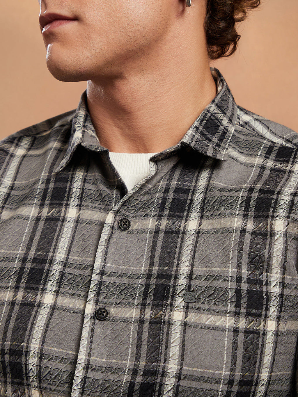 Shadow-Check Regular Shirt