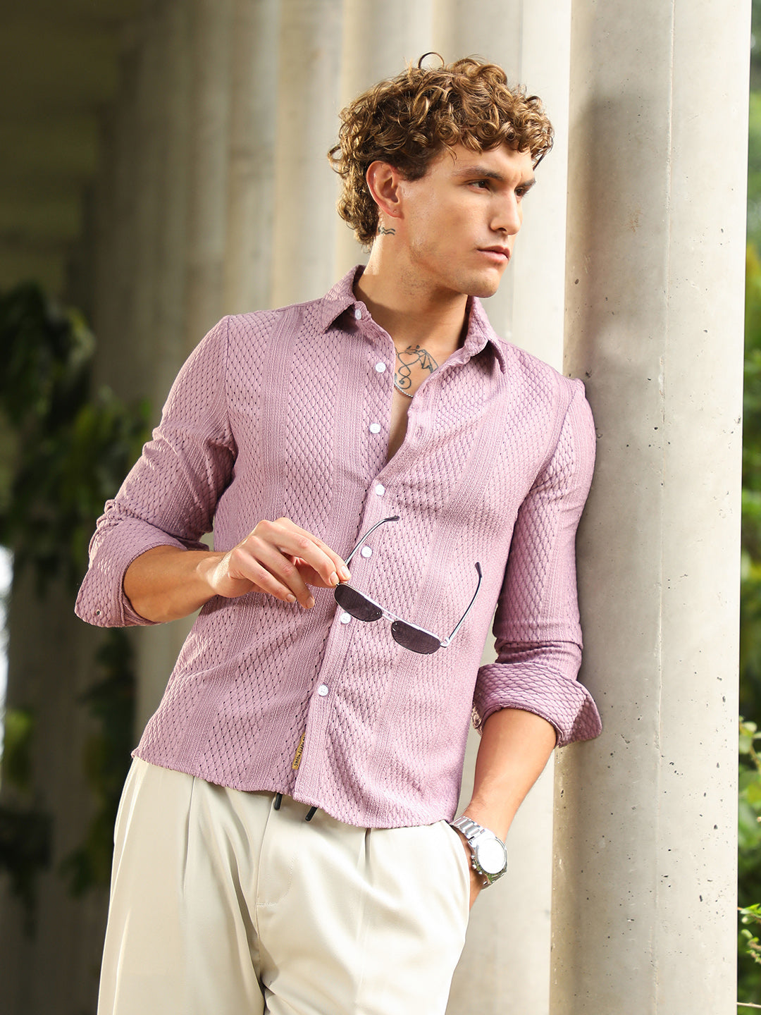 Marquise-Panel Tactile Shirt