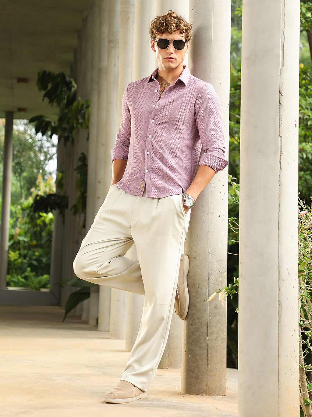 Marquise-Panel Tactile Shirt