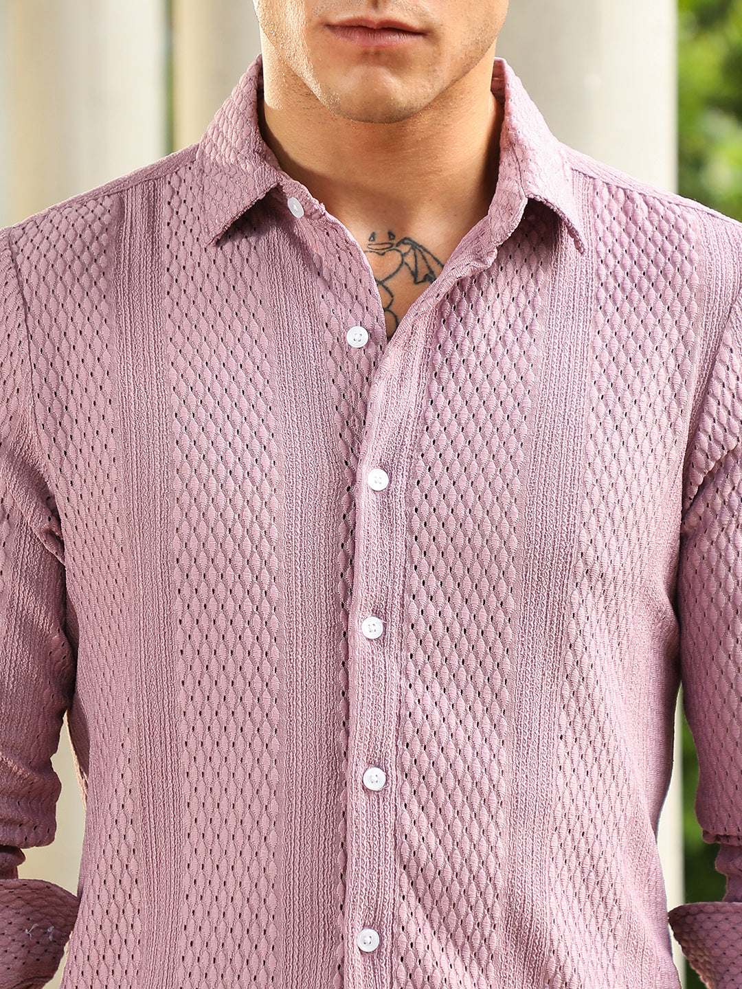 Marquise-Panel Tactile Shirt