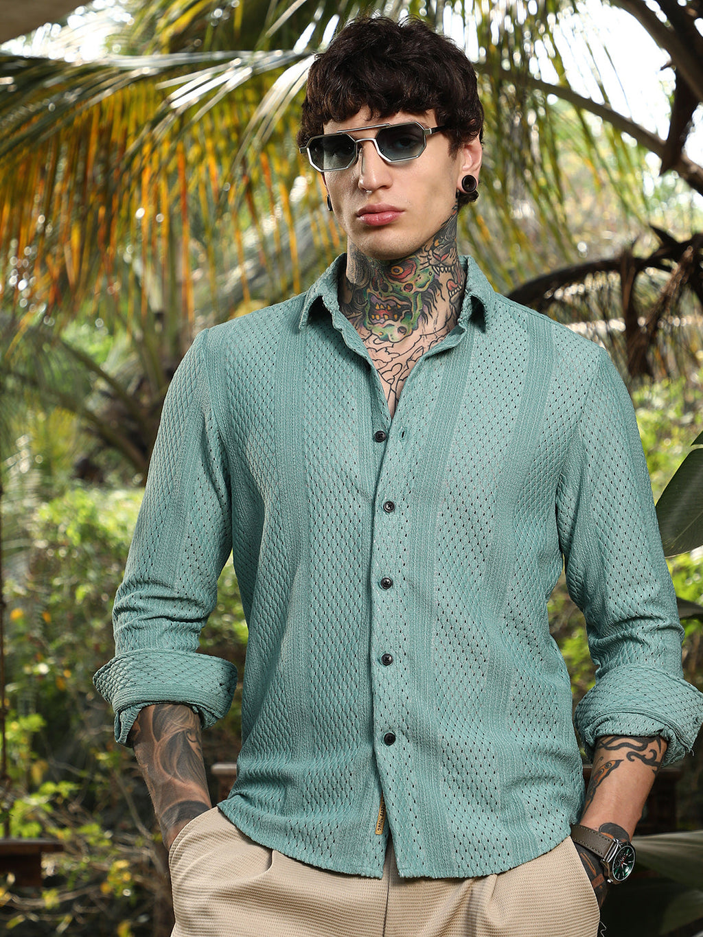 Marquise-Panel Tactile Shirt