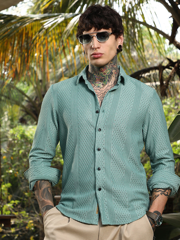 Marquise-Panel Tactile Shirt
