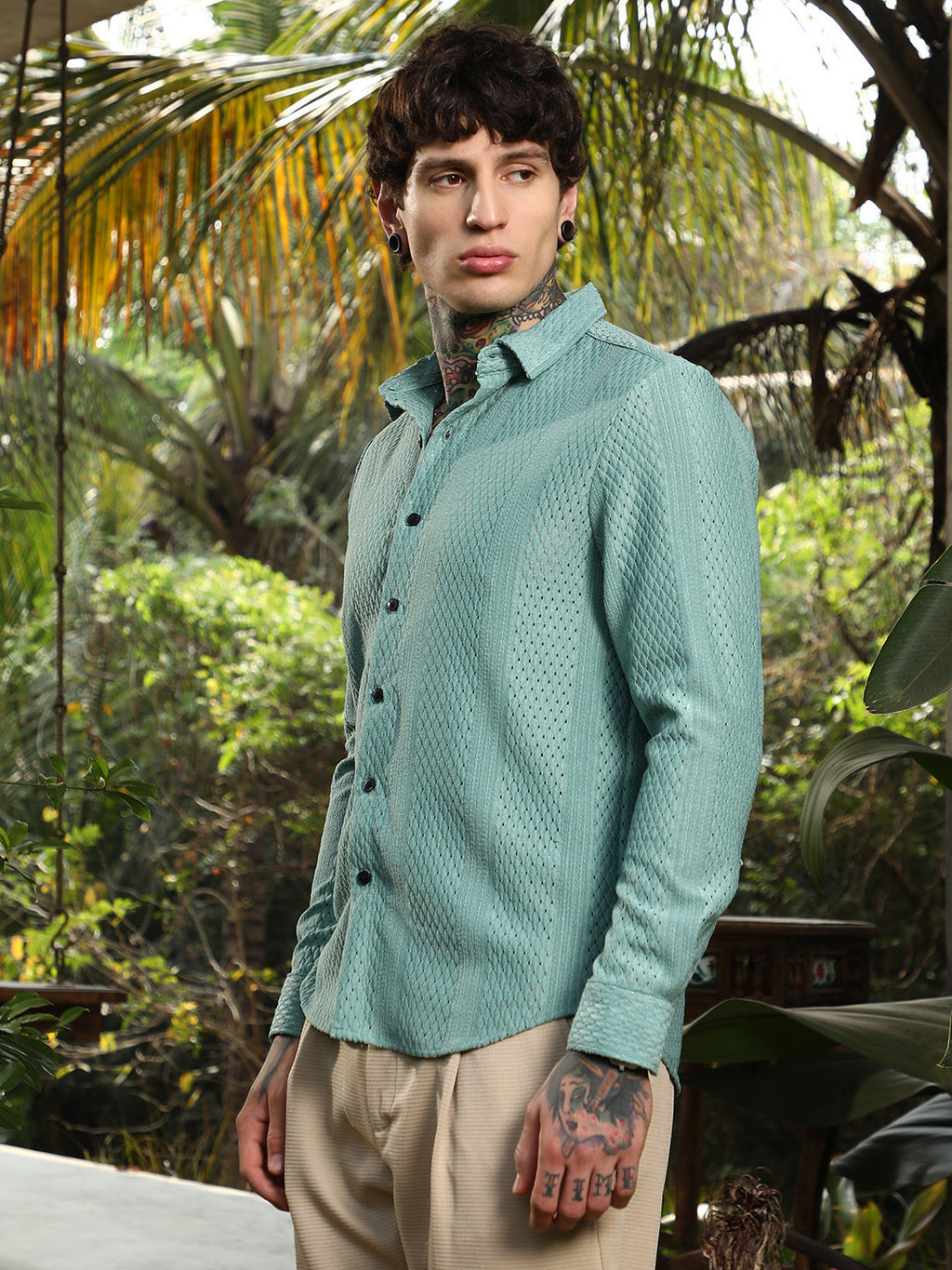 Marquise-Panel Tactile Shirt