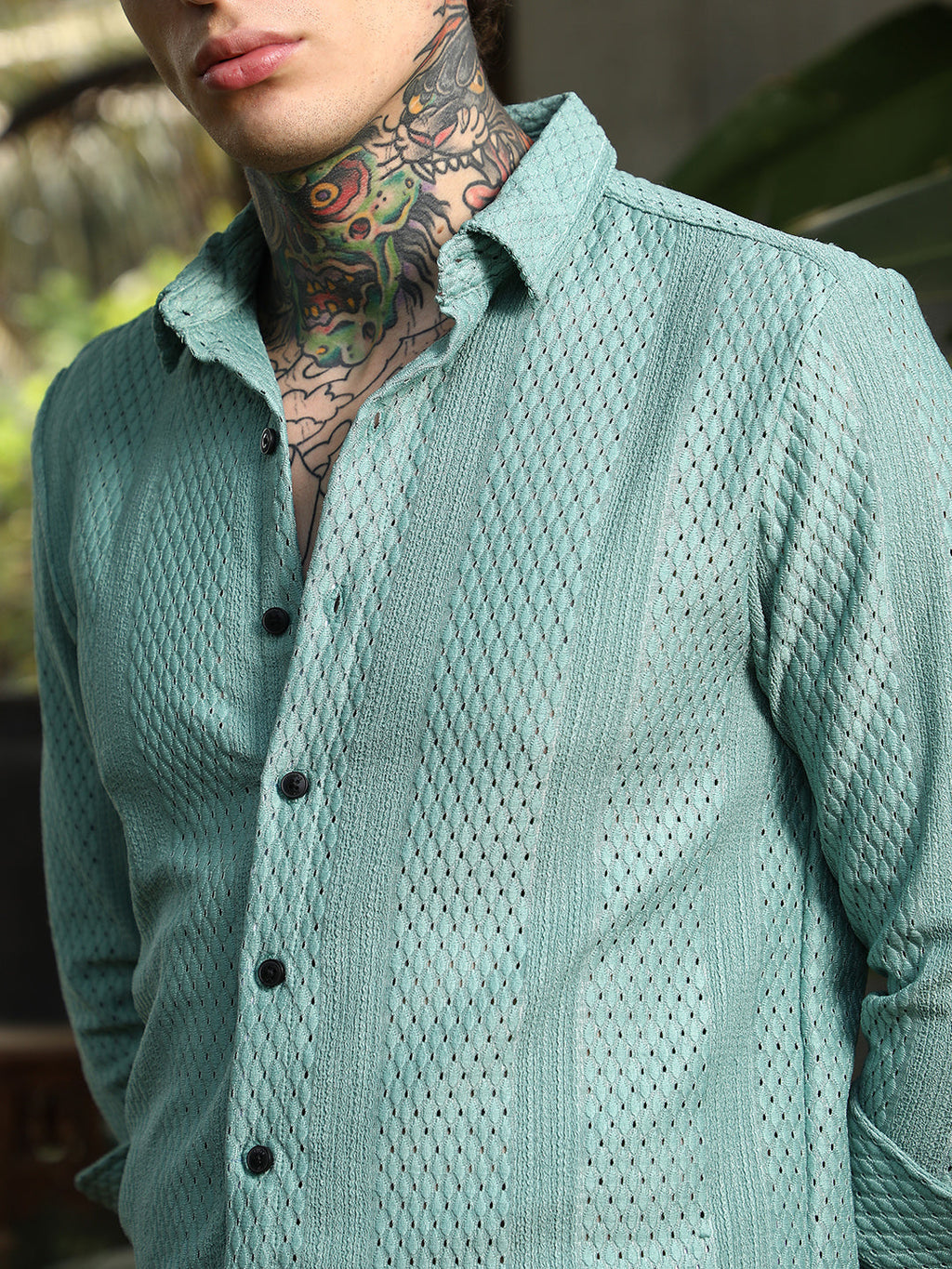 Marquise-Panel Tactile Shirt