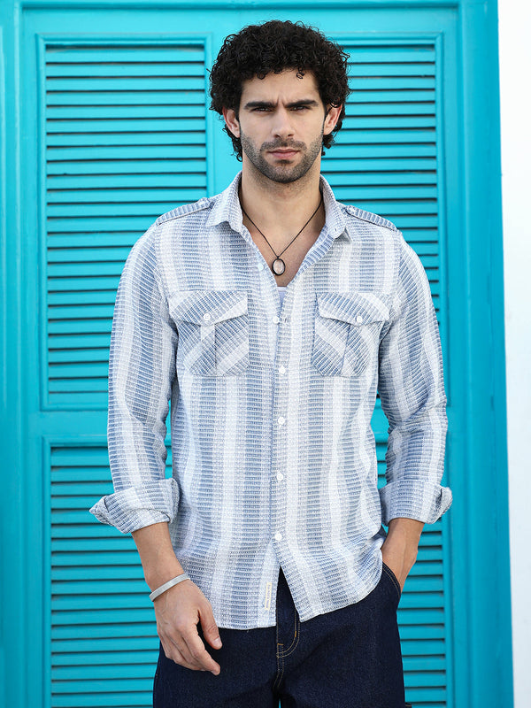 Nomad-Striped Utility Shirt