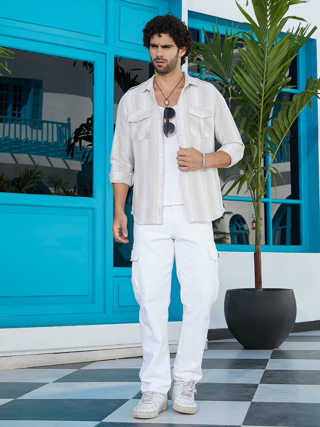 Nomad-Striped Utility Shirt