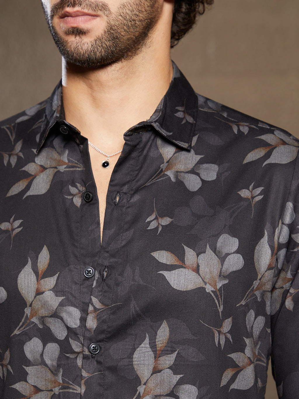 Stamped-Foliage Shirt