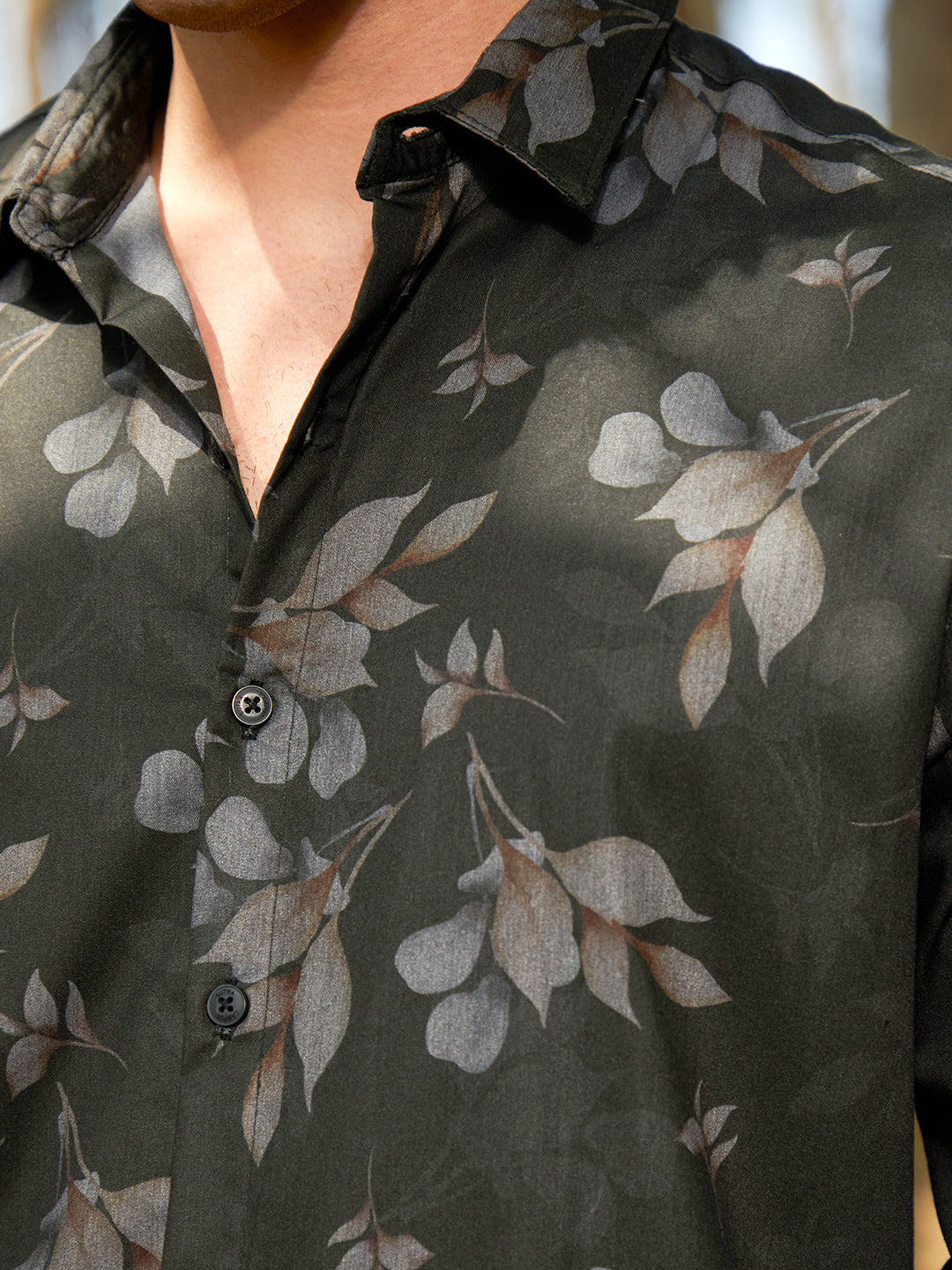 Stamped-Foliage Shirt