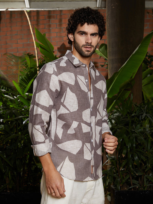 Abstract Heathered Shirt