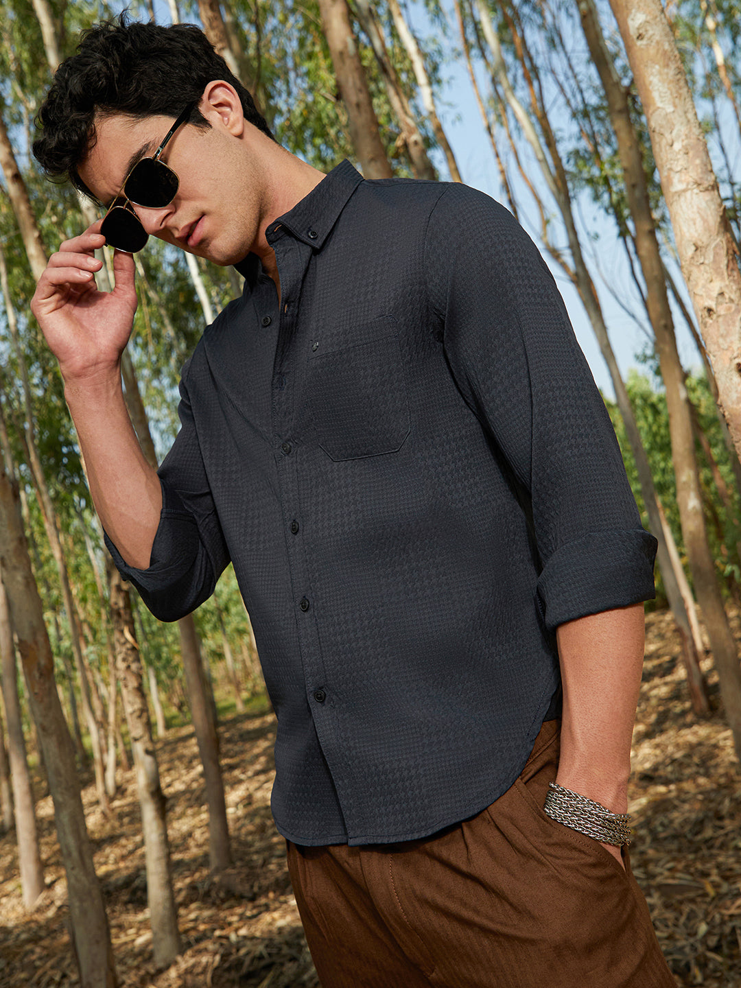 Houndstooth-Tactile Shirt