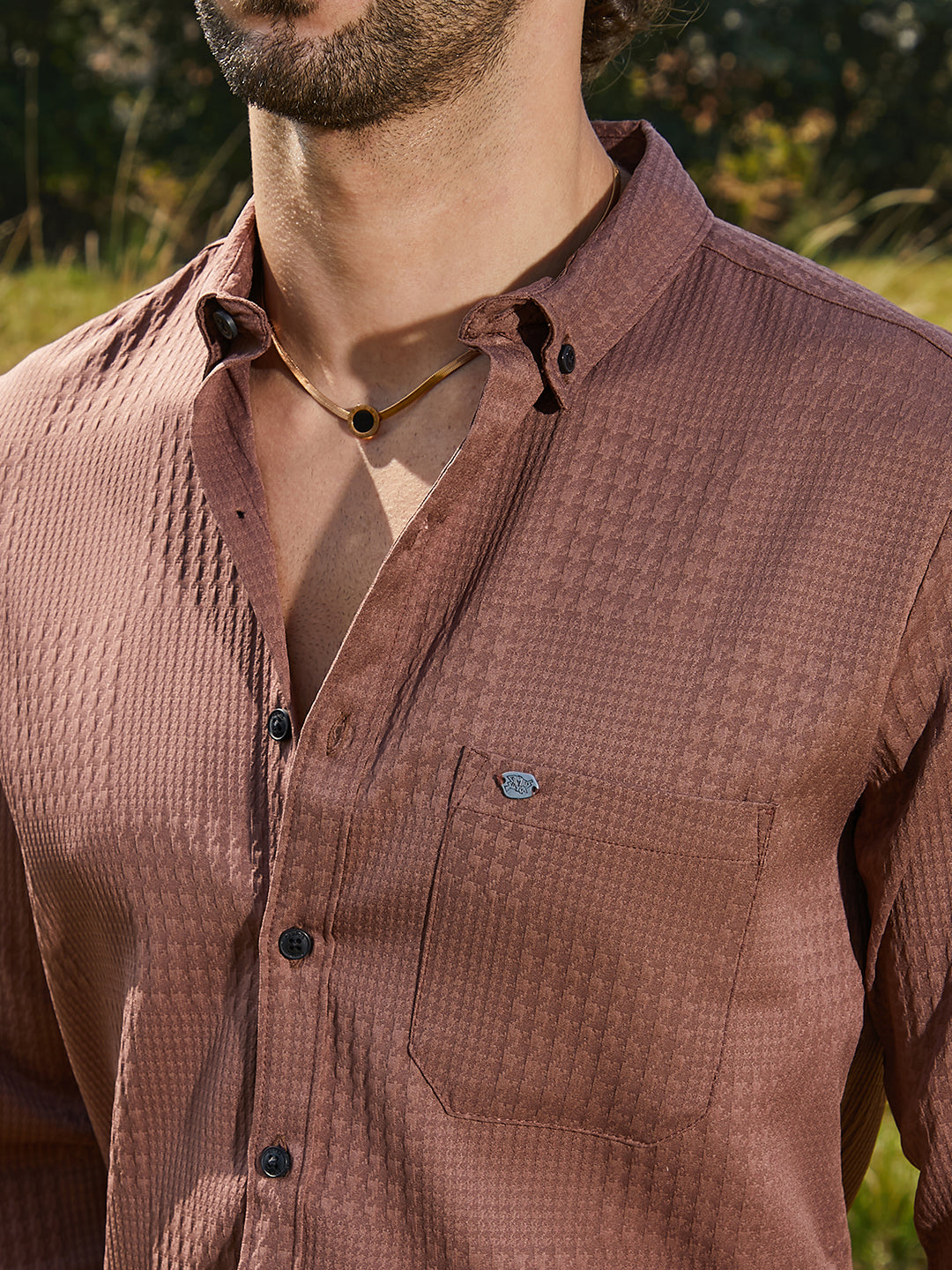 Houndstooth-Tactile Shirt